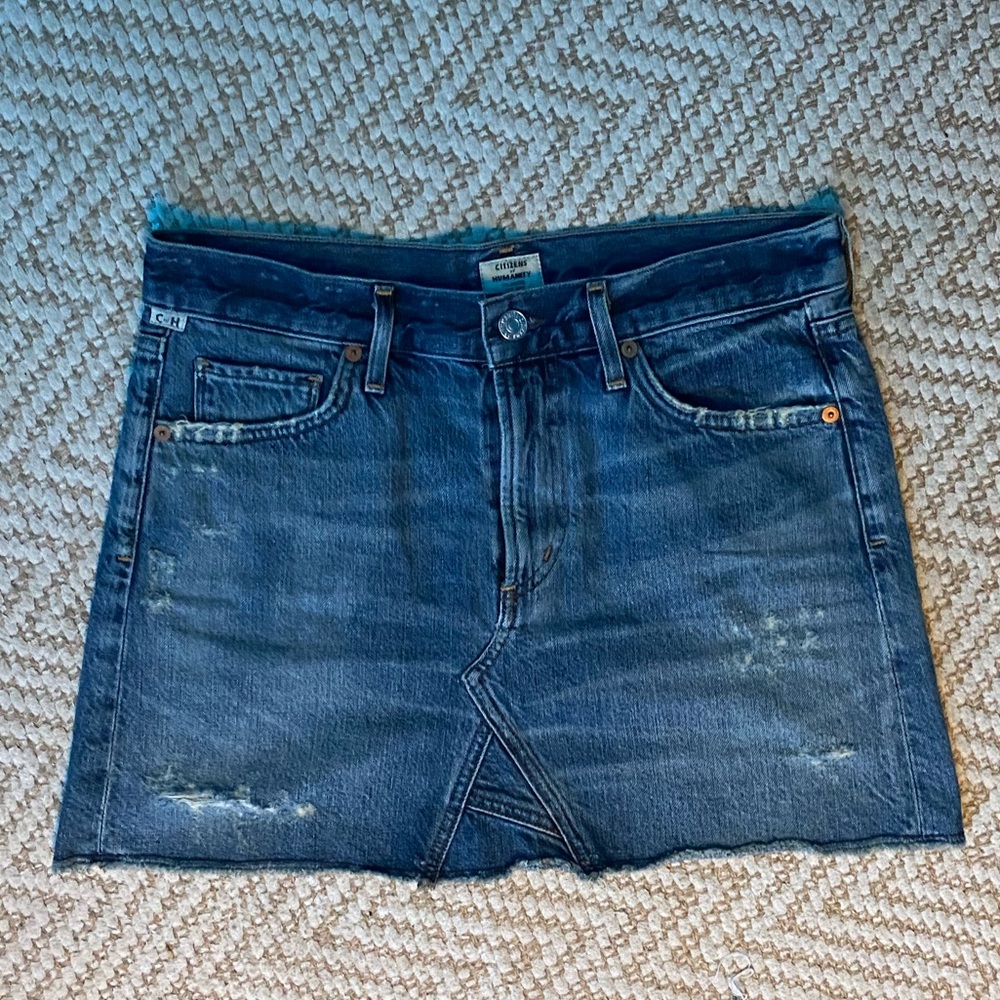 citizens of humanity jean skirt